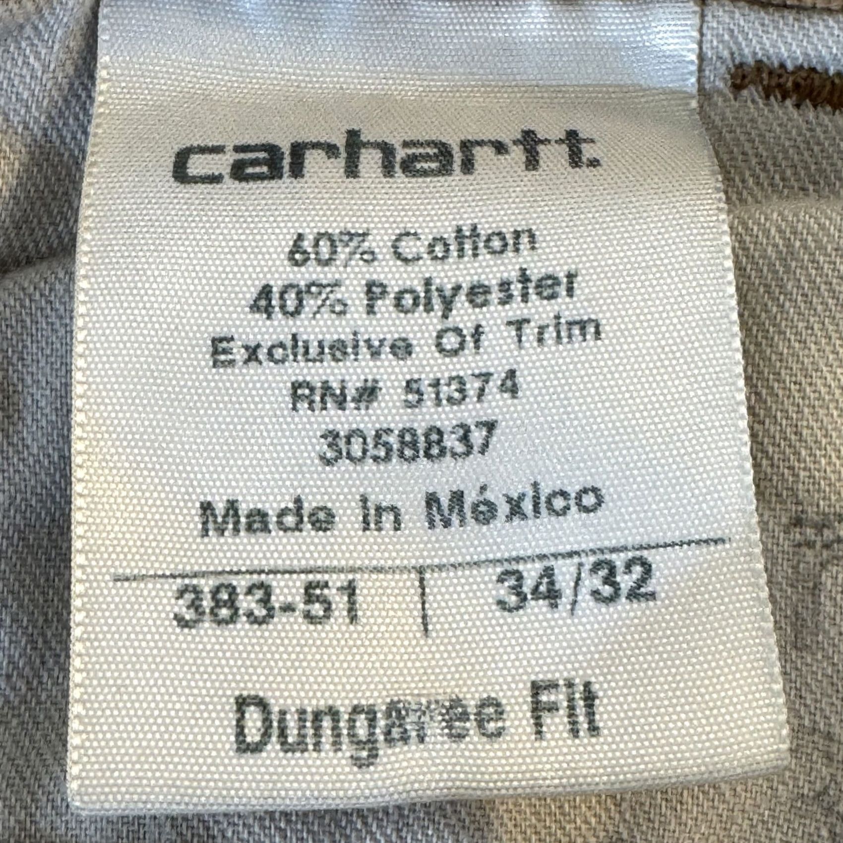 Carhartt Carhartt Pants Mens 34x32 Brown Dungaree Fit Canvas Durable Workwear Utility Modern Carhartt Logo Size US 34 / EU 50 - 4 Thumbnail
