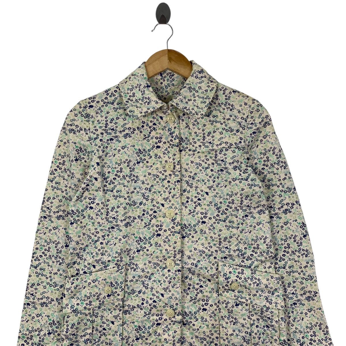 Japanese Brand HUMAN WOMAN ARRIVE Japanese Brand Floral Flower Coat Jacket Size M / US 6-8 / IT 42-44 - 2 Thumbnail