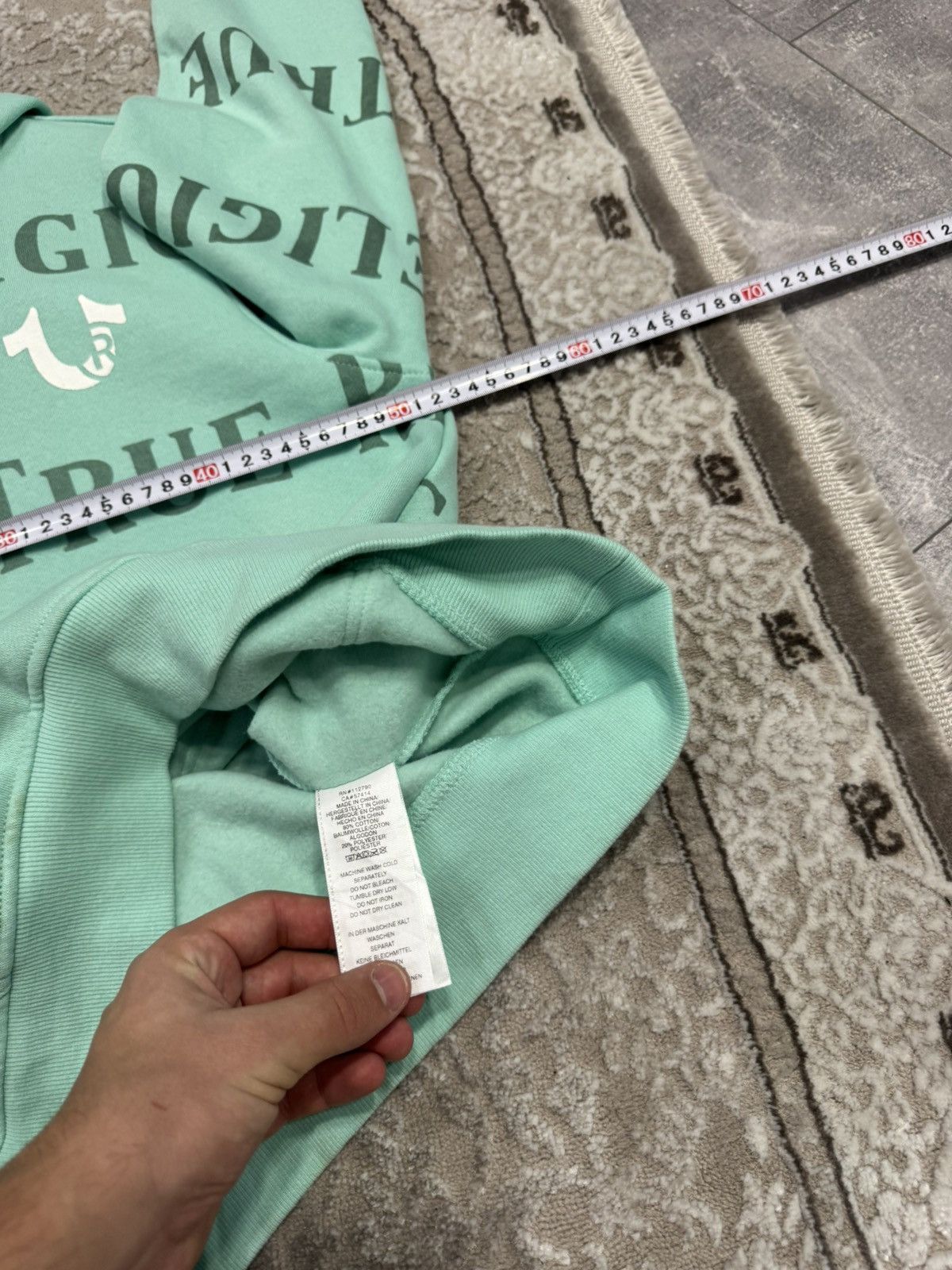 True Religion True Religion Vintage Y2k Fullprint Hoodie Monogram Hype Size US S / EU 44-46 / 1 - 7 Thumbnail