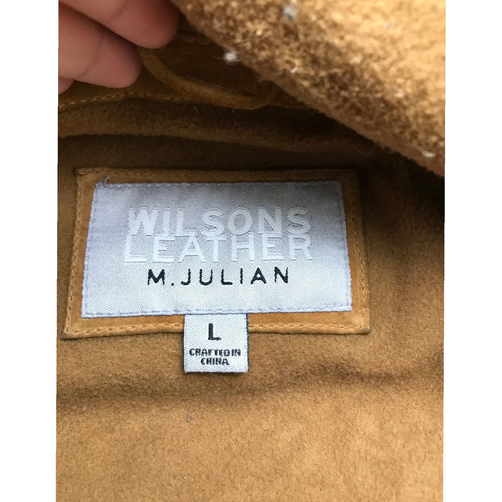 Vintage Wilsons Leather M. Julian Hooded Parka Jacket Mens Large Suede Faux Fur Trim Long Sleeve Full Zip Pockets Brown Jacket Size L / US 10 / IT 46 - 4 Thumbnail