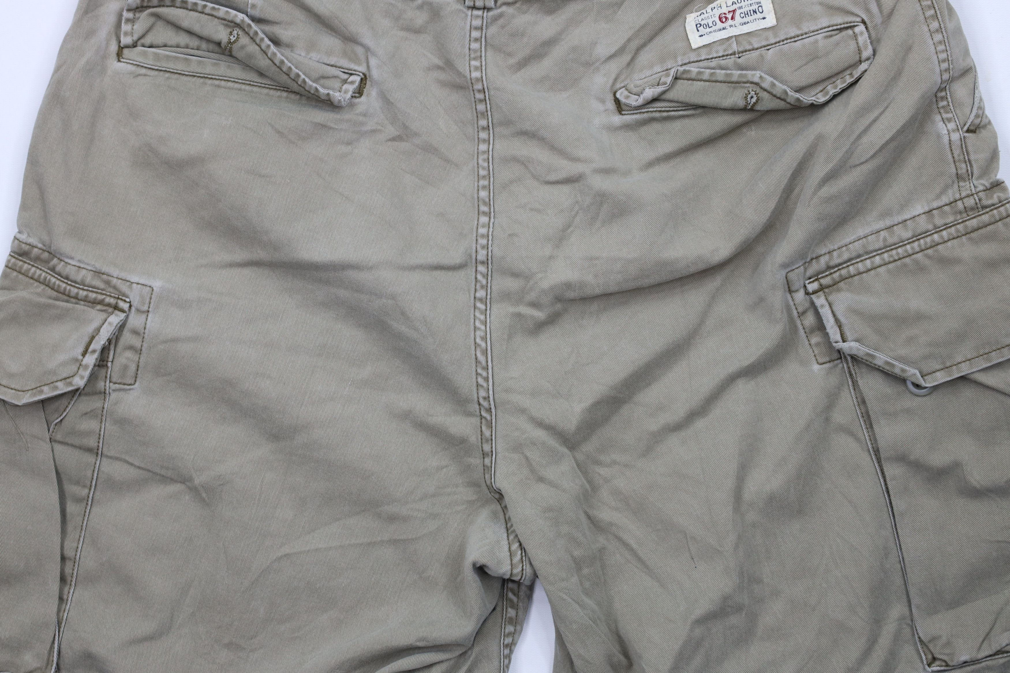 Polo Ralph Lauren Vintage 90s Ralph Lauren Spell Military Cargo Shorts Green Size US 36 / EU 52 - 12 Thumbnail