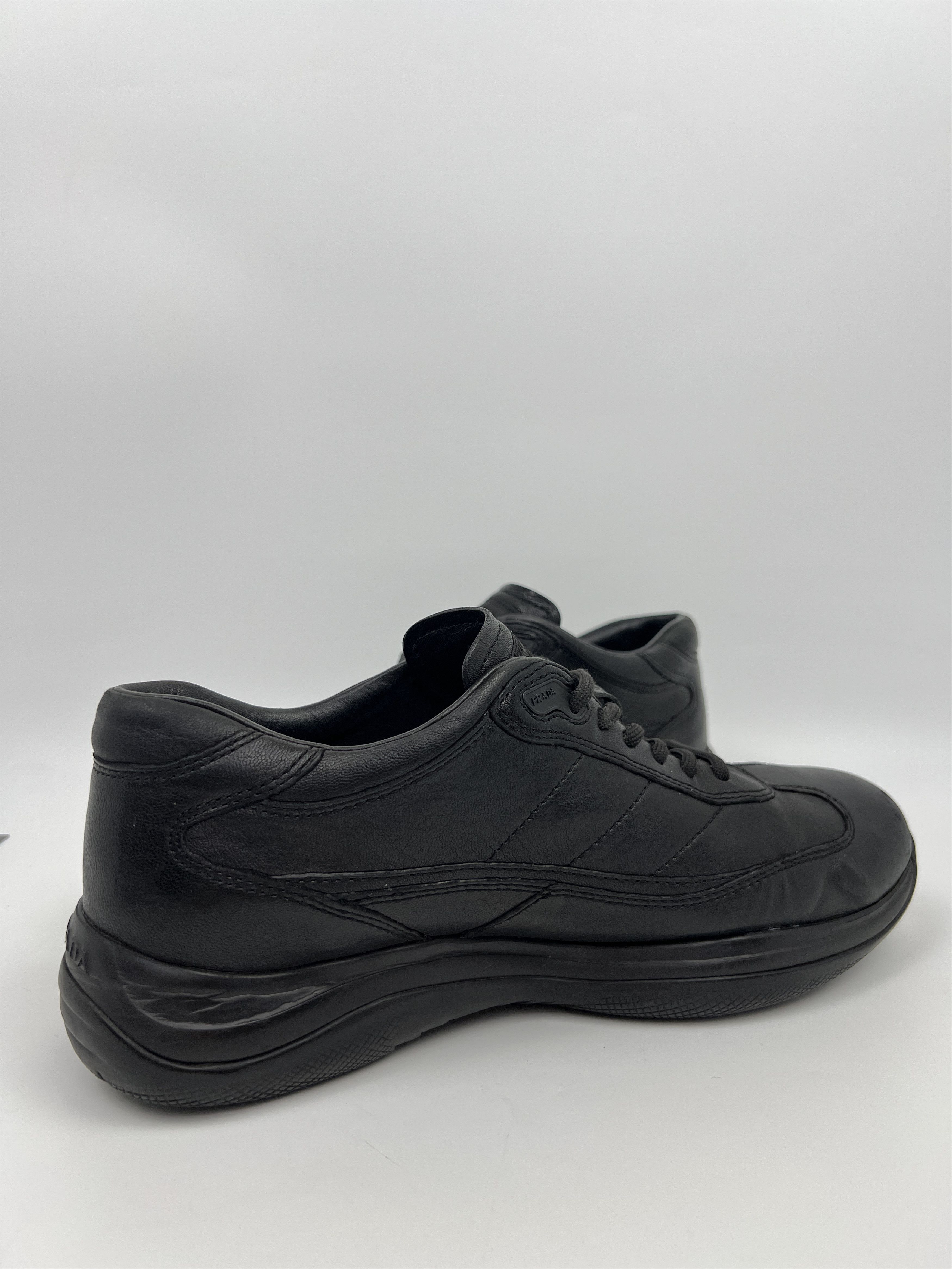 Prada Vintage Prada Americas Style Low Leather Sneakers Size US 8.5 / EU 41-42 - 12 Thumbnail