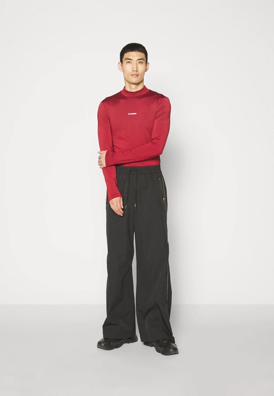 Han Kjobenhavn !DS! SS23 Han Kjobenhavn Logo Stretch Jersey Red Turtleneck Size US S / EU 44-46 / 1 - 6 Thumbnail