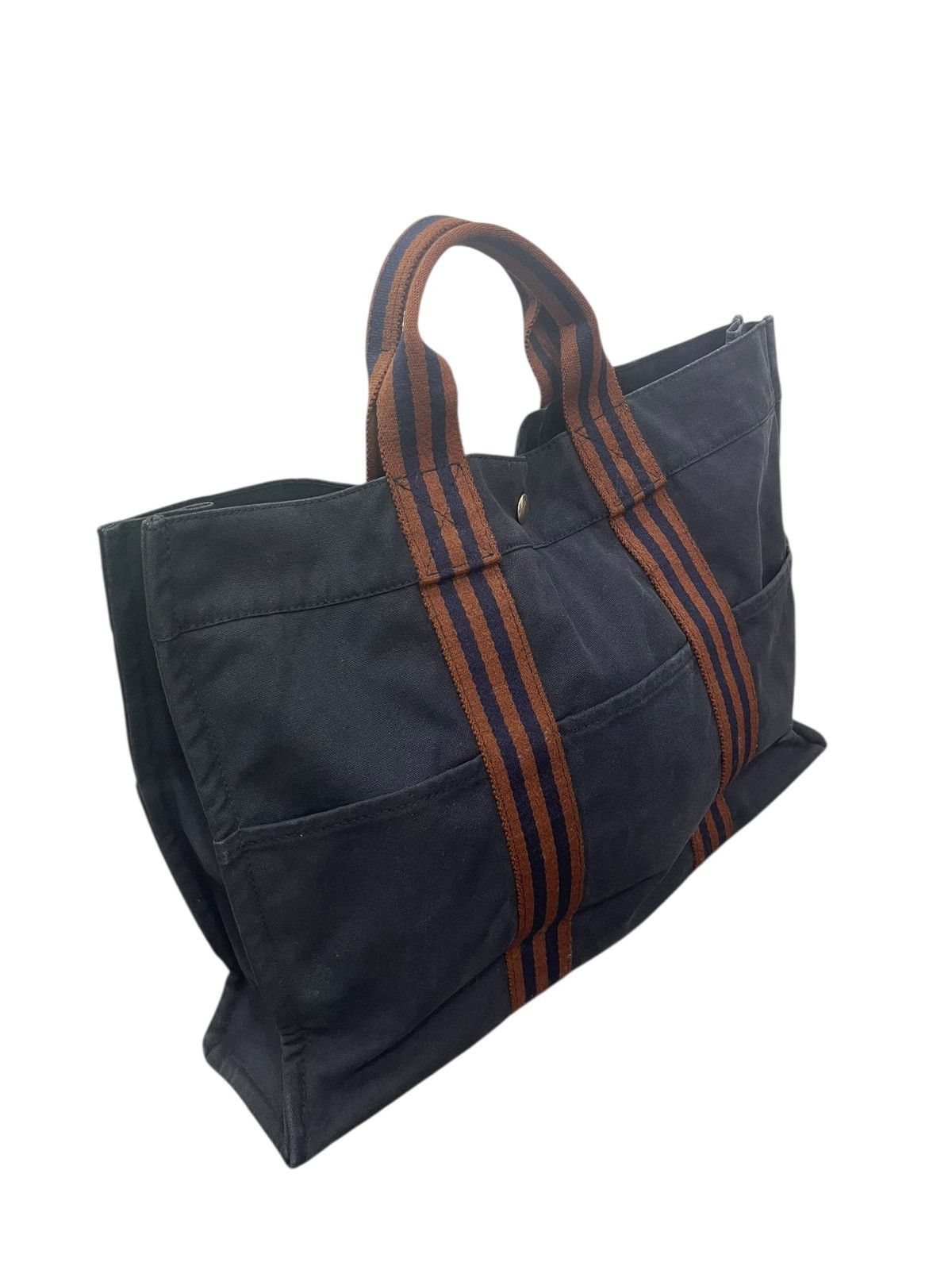 Hermes Iconic Hermes Cotton Canvas Tote Shoulder Bag 2🟩2 Size ONE SIZE - 4 Thumbnail