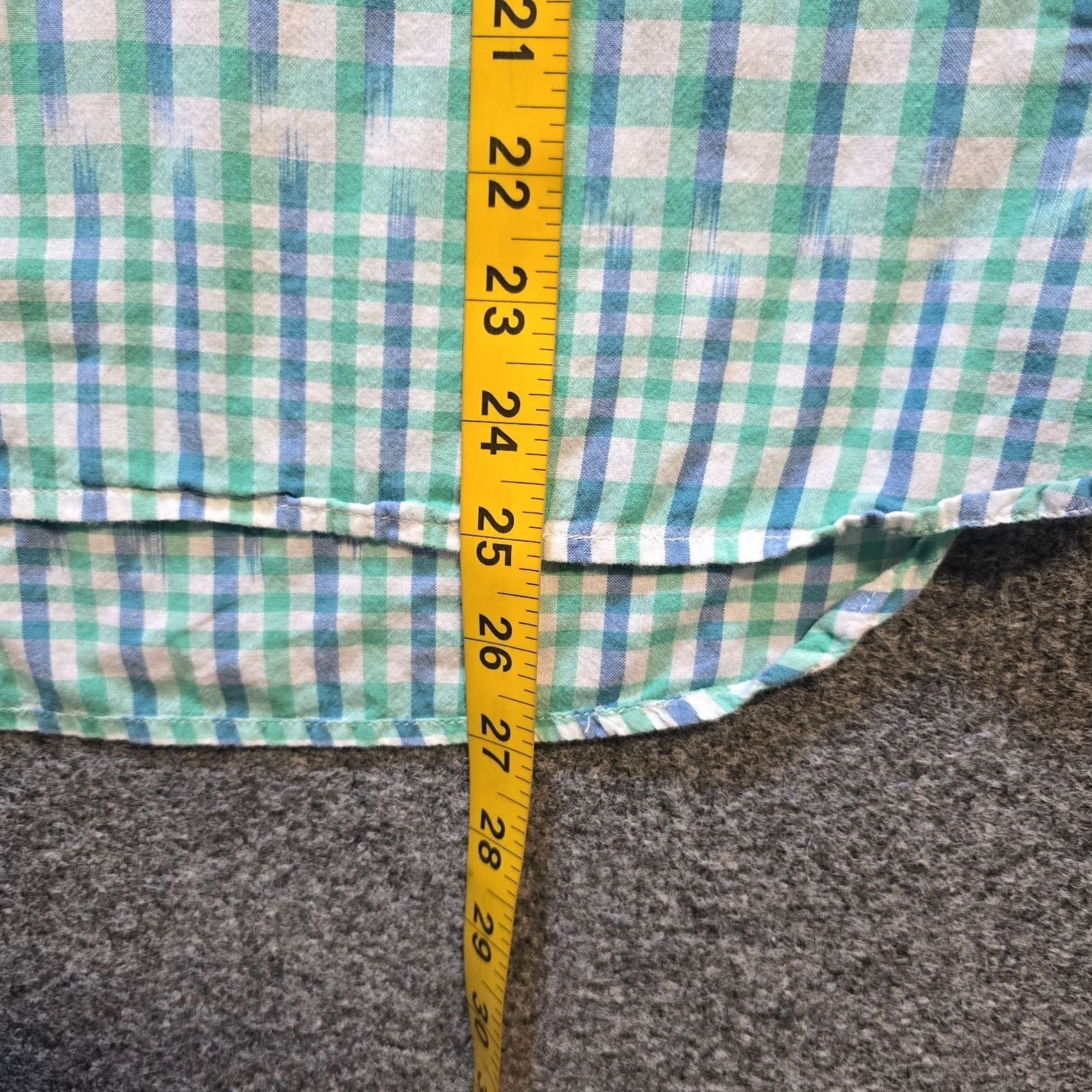 J.Crew J.CREW Top Womens Size 6 Blue Green Striped Plaid Popover Long Sleeve Blouse Shirt Casual Mens? Womens Size M / US 6-8 / IT 42-44 - 6 Thumbnail