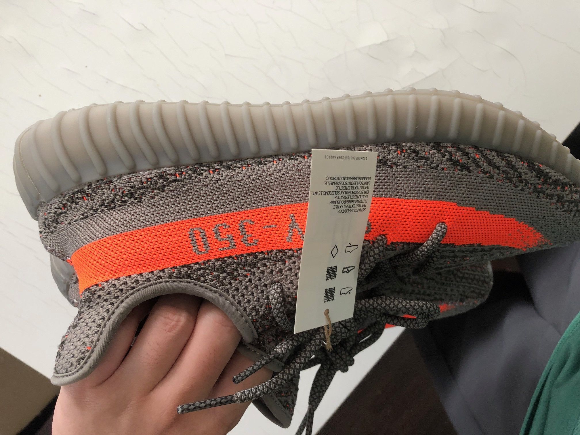 Adidas 350 V2 Low Beluga Reflective Size US 11.5 / EU 44-45 - 7 Thumbnail