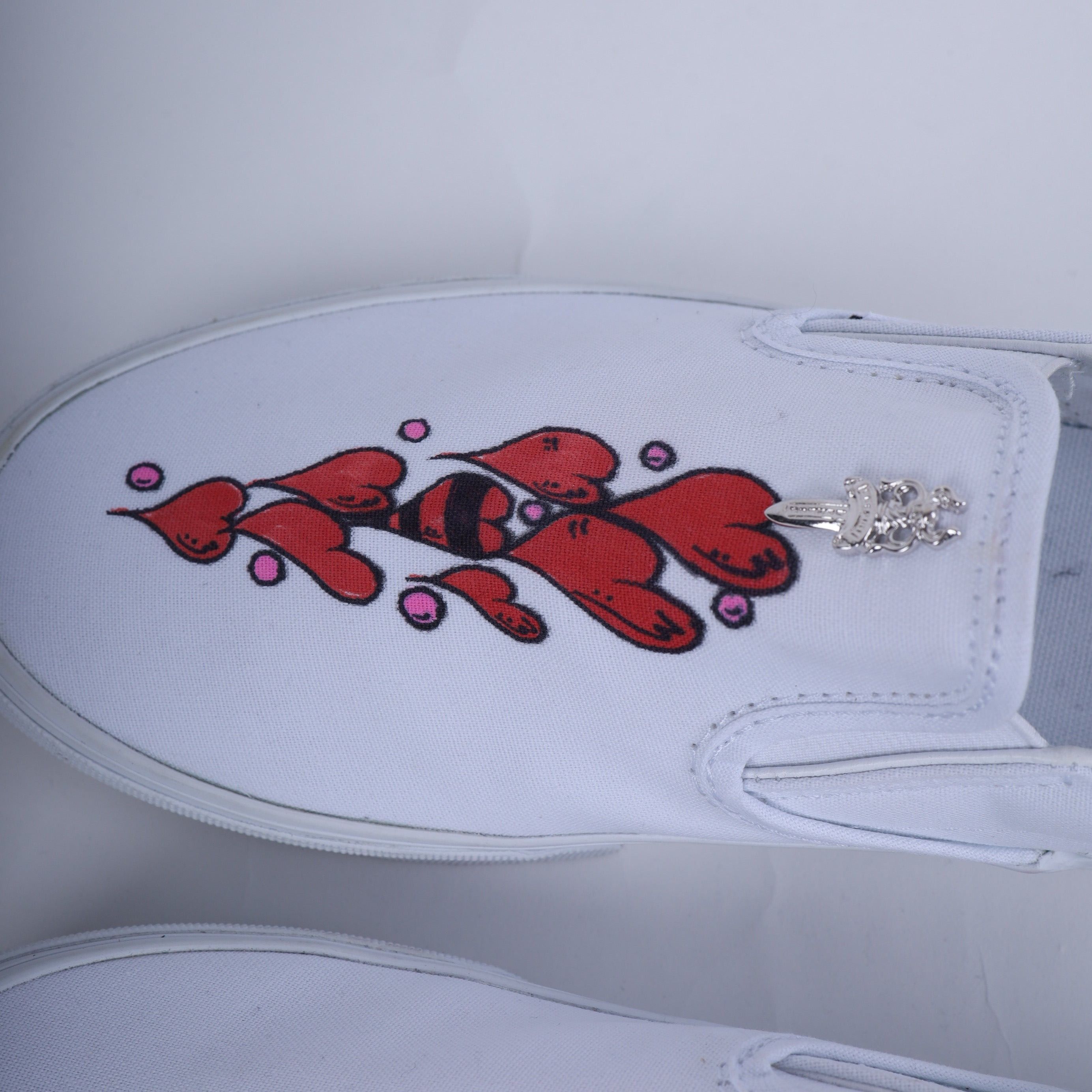 Chrome Hearts CHROME HEARTS X MATTY BOY HAND PAINTED VANS SLIP ONS Size US 10 / EU 43 - 11 Thumbnail