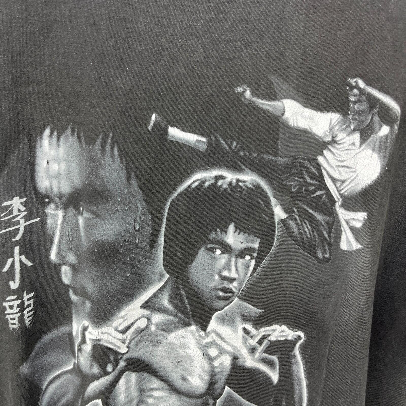 Other Vintage Bruce Lee The Dragon Faded Graphic T Shirt Large 90s Size US L / EU 52-54 / 3 - 3 Thumbnail
