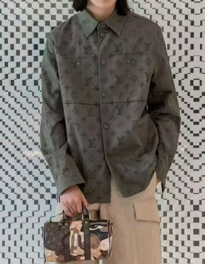 Louis Vuitton LV Monogram All-over Print Long-sleeve Shirt Size US L / EU 52-54 / 3 - 5 Thumbnail