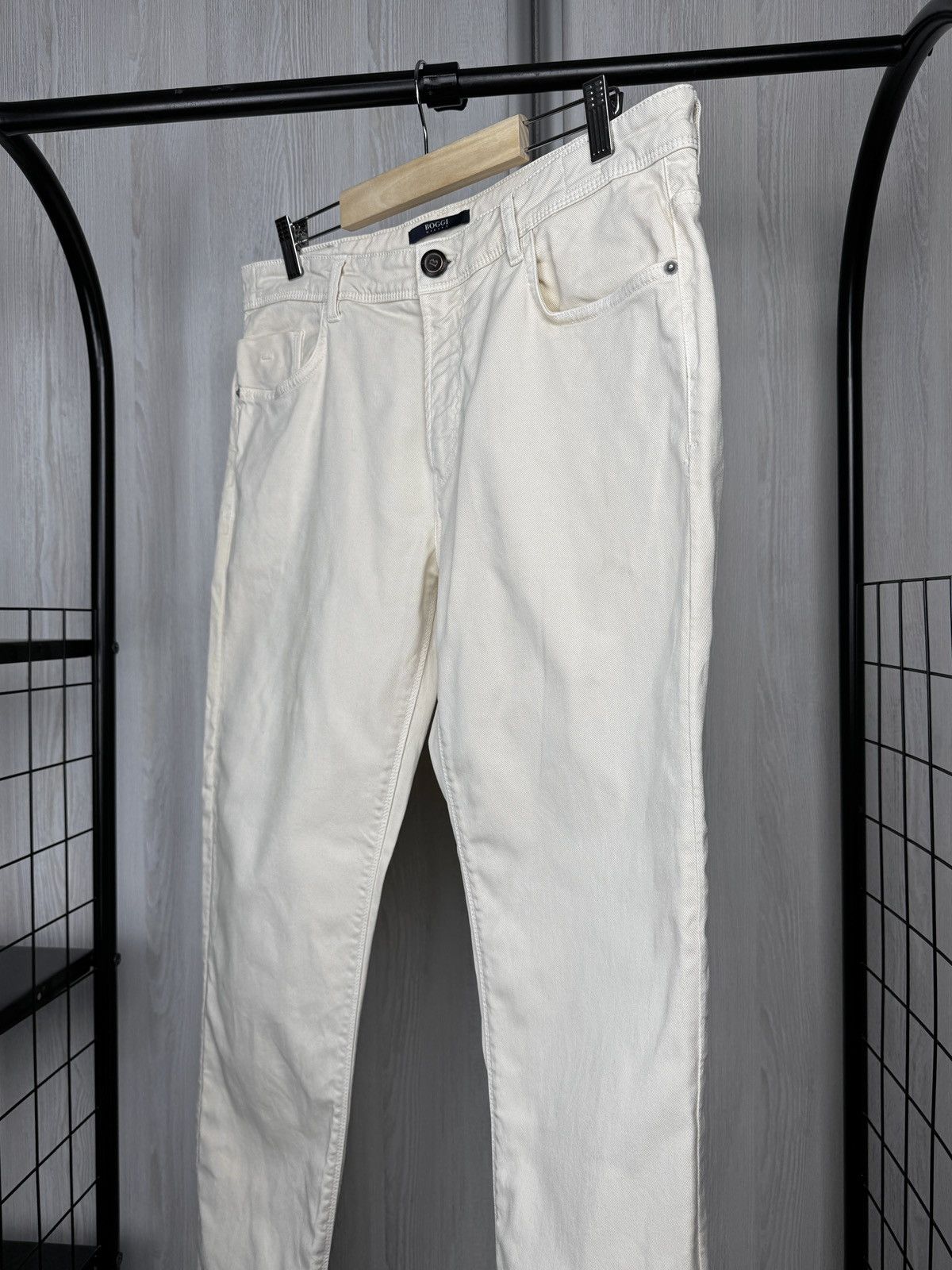 Boggi Boggi Milano Claude Creamy Beige Denim Jeans Chino Pants 34 Size US 34 / EU 50 - 4 Thumbnail