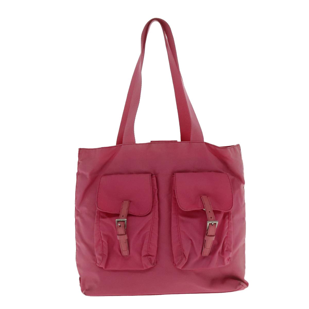 Prada Tessuto Pink Synthetic Tote Bag (Pre-Owned) Size ONE SIZE - 1 Thumbnail