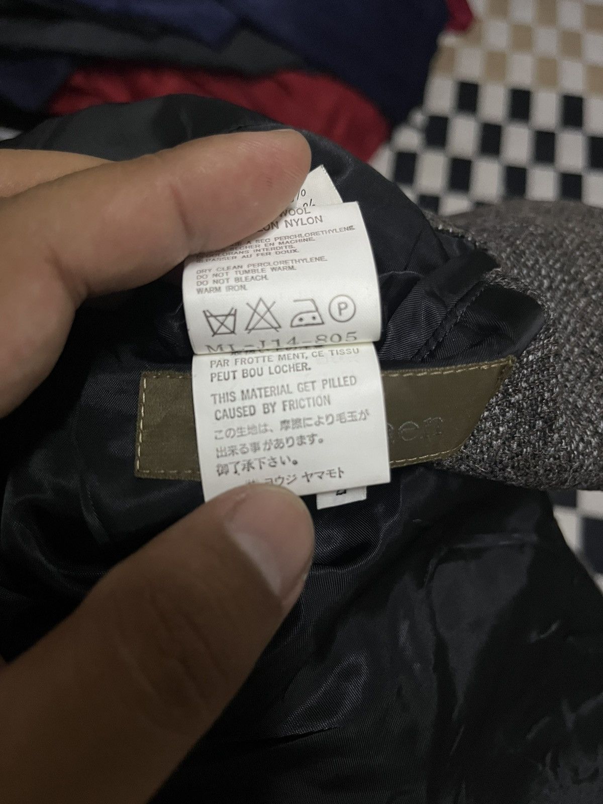 Yohji Yamamoto Yohji Yamamoto Y’S For Men Fleece Patchwork Size US L / EU 52-54 / 3 - 6 Thumbnail