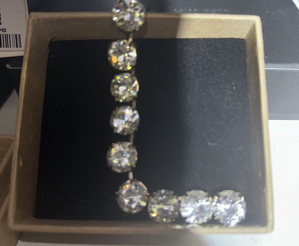 AMI Alex Mattiussi x Strass/Swarovski Crystal Drop Earring Size ONE SIZE - 5 Thumbnail