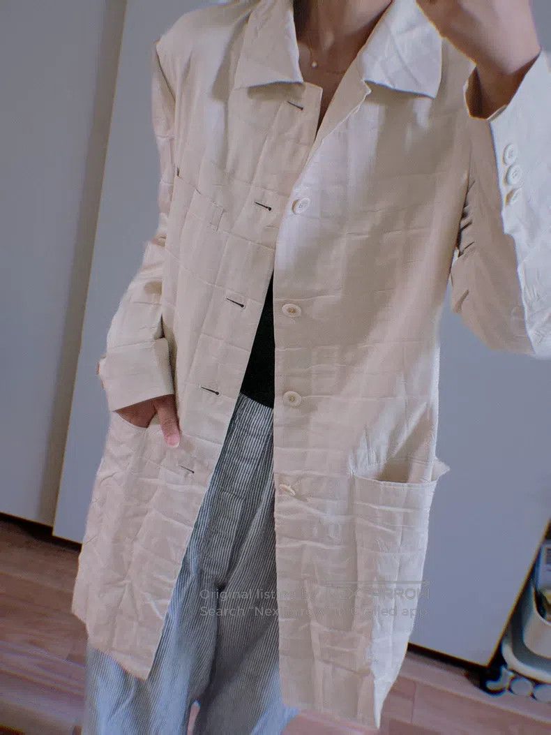 Issey Miyake Issey Miyake Main Line Ruched Trench Coat Size M / US 6-8 / IT 42-44 - 9 Thumbnail