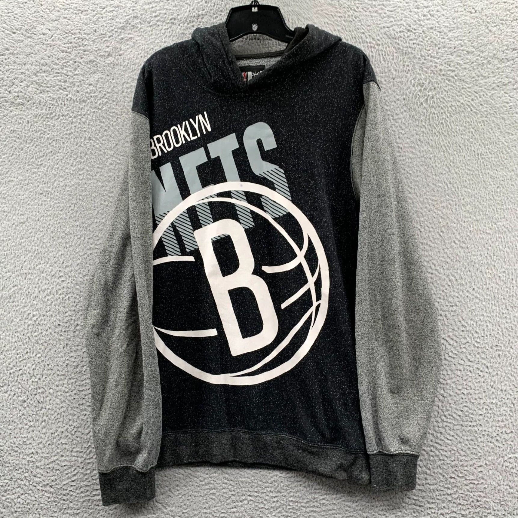 NBA NBA Unk Brooklyn Nets Mens XL Hoodie Sweatshirt with Black White and Gray Colors Grailed