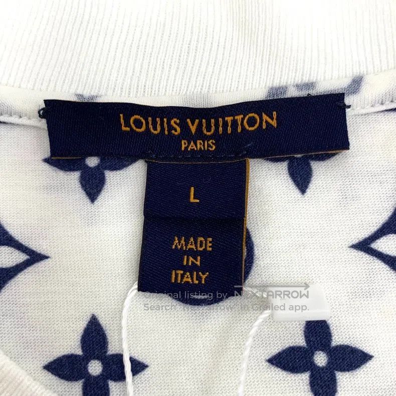 Louis Vuitton Louis Vuitton White Logo Print Short Sleeve T. Size US L / EU 52-54 / 3 - 5 Thumbnail