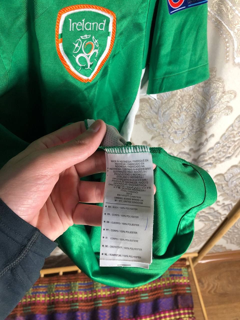 Umbro × Vintage VERY RARE UMBRO IRELAND EURO SOCCER JERSEY BLOKECORE RETRO Size US M / EU 48-50 / 2 - 7 Thumbnail