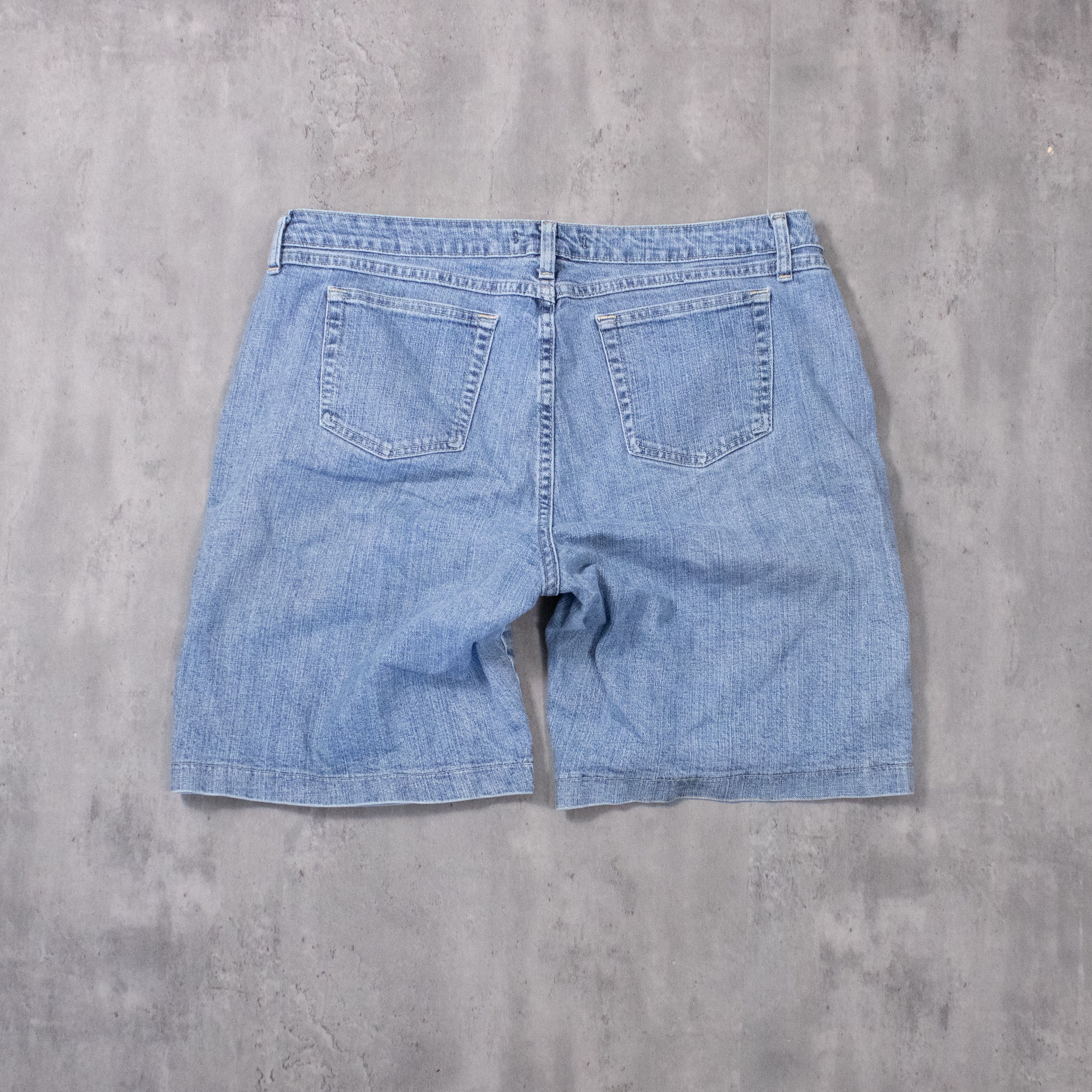 Lee Y2K 2000's Lee Rider Lightwash Baggy Fit Jorts Denim Shorts Size US 37 - 10 Thumbnail