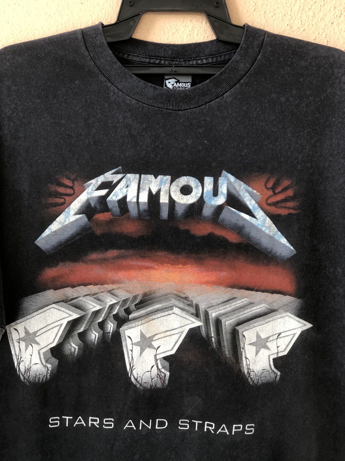 Famous Stars And Straps Vintage FAMOUS Metallica Parody Rare Streetwear Tee Size US L / EU 52-54 / 3 - 2 Thumbnail