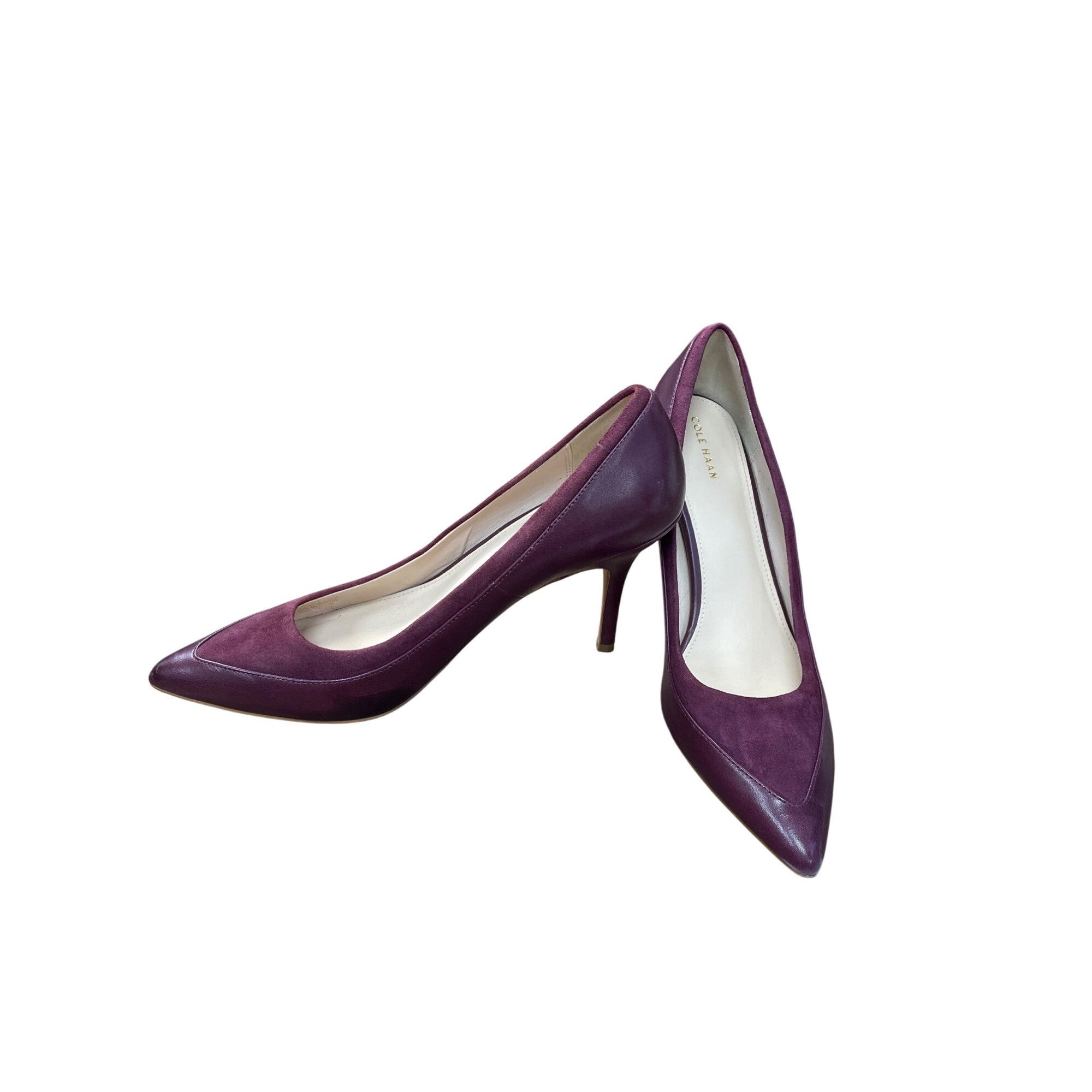Cole Haan Cole Haan Womens Burgundy Leather Suede 4" Heels Size 9. 5B Size US 9.5 / IT 39.5 - 2 Thumbnail