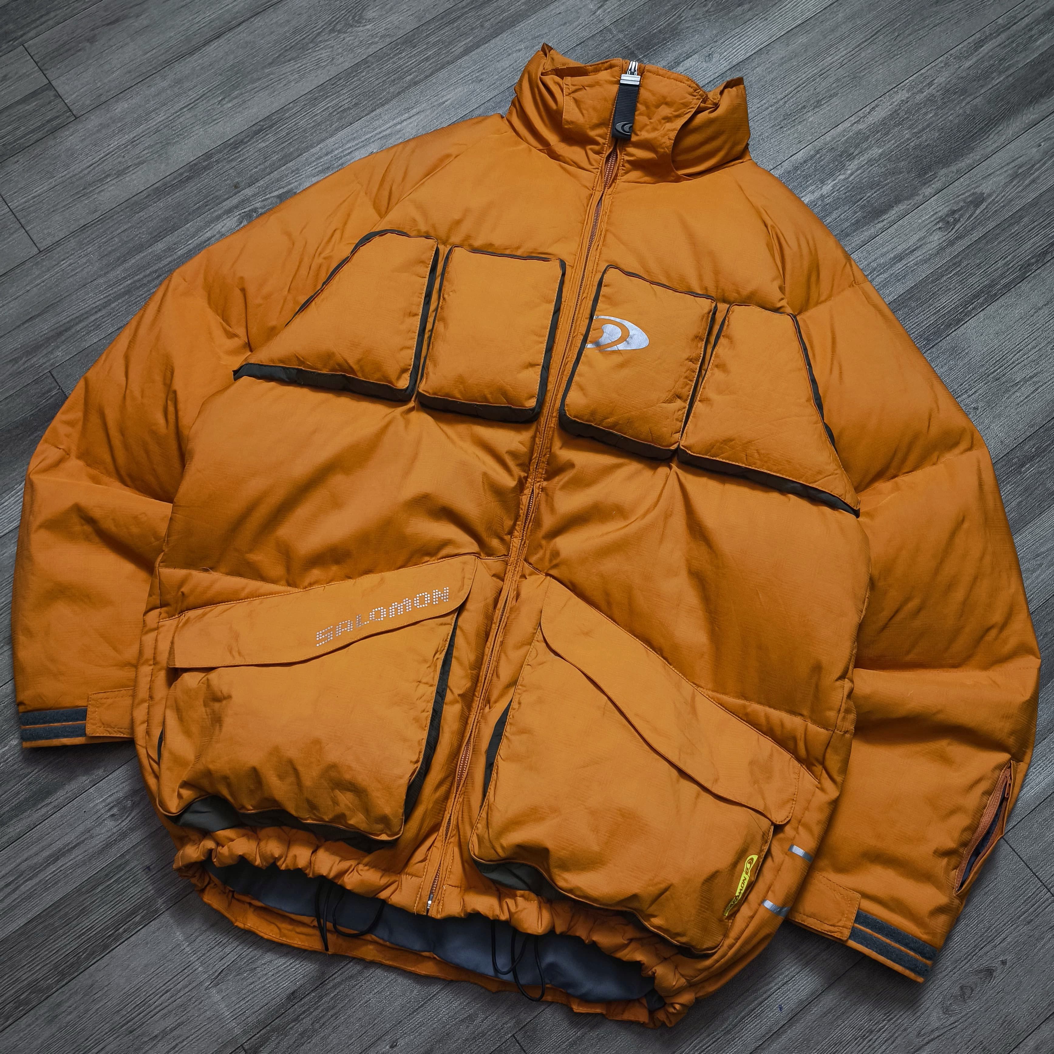 Salomon Vintage Salomon 3D Panelled 90's Technical Down Jacket Size US L / EU 52-54 / 3 - 3 Thumbnail