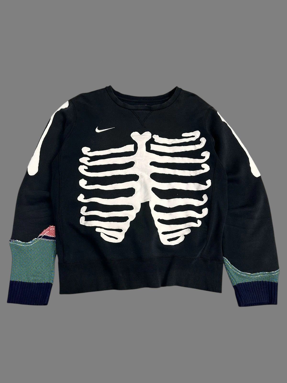 Handmade Vintage Nike Skull Handmade Y2K Diesel Bones Gothic Size US L / EU 52-54 / 3 - 4 Thumbnail