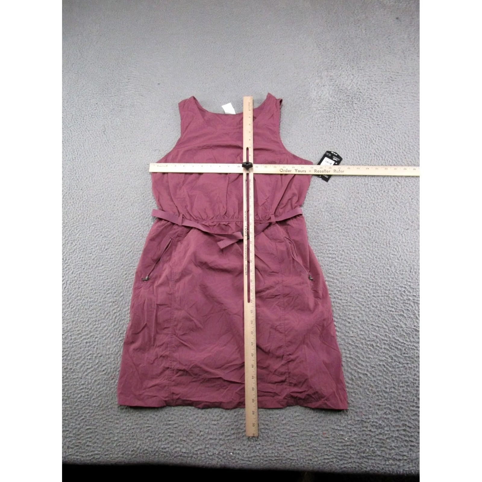 Avia AVIA Women's Sleeveless Dress Pockets Belted Waist Red Nylon Size S 4-6 New Size S / US 4 / IT 40 - 4 Thumbnail
