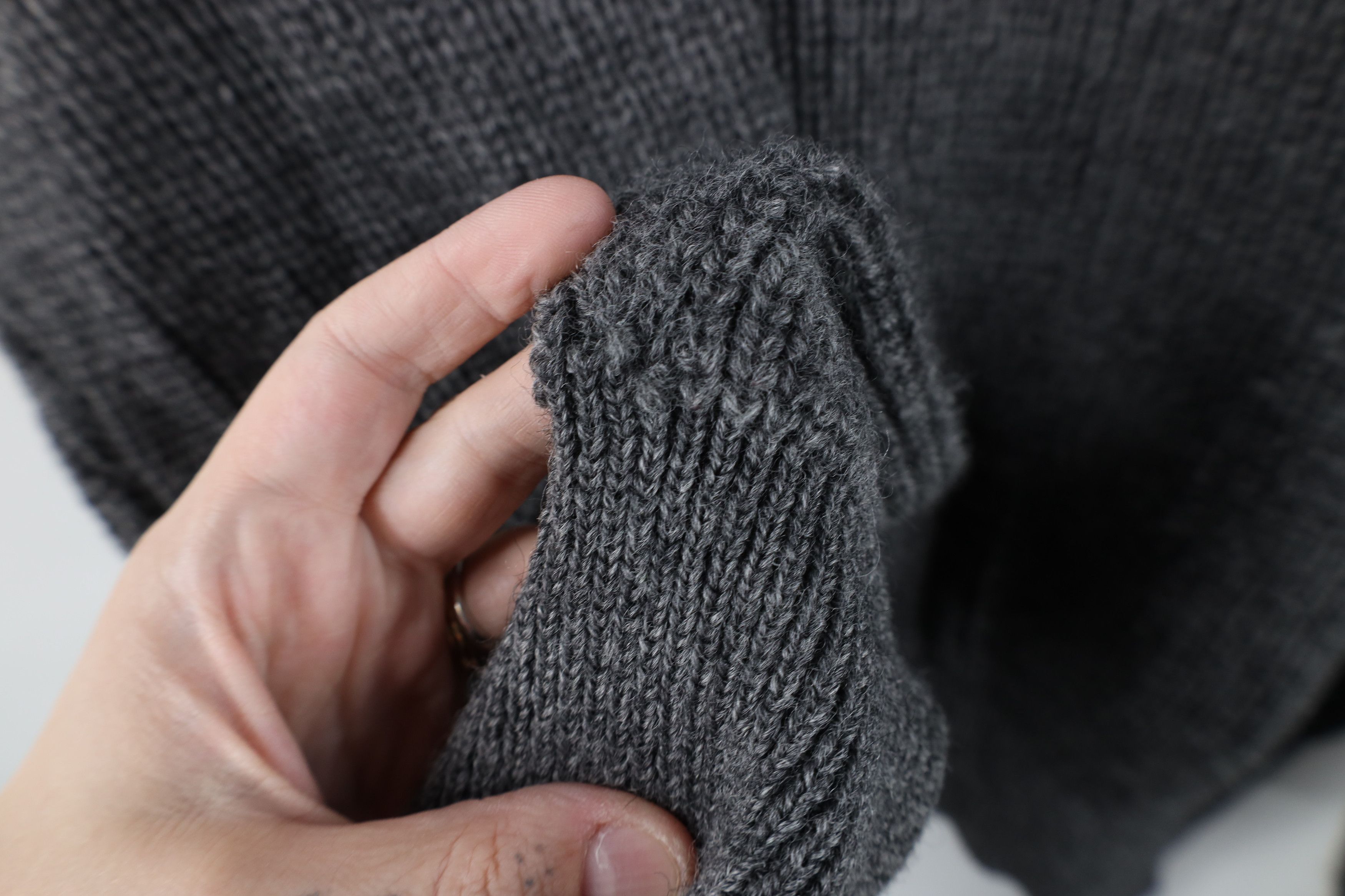 Vintage Vintage 90s Streetwear Ribbed Knit Crewneck Sweater USA Size US XL / EU 56 / 4 - 4 Thumbnail