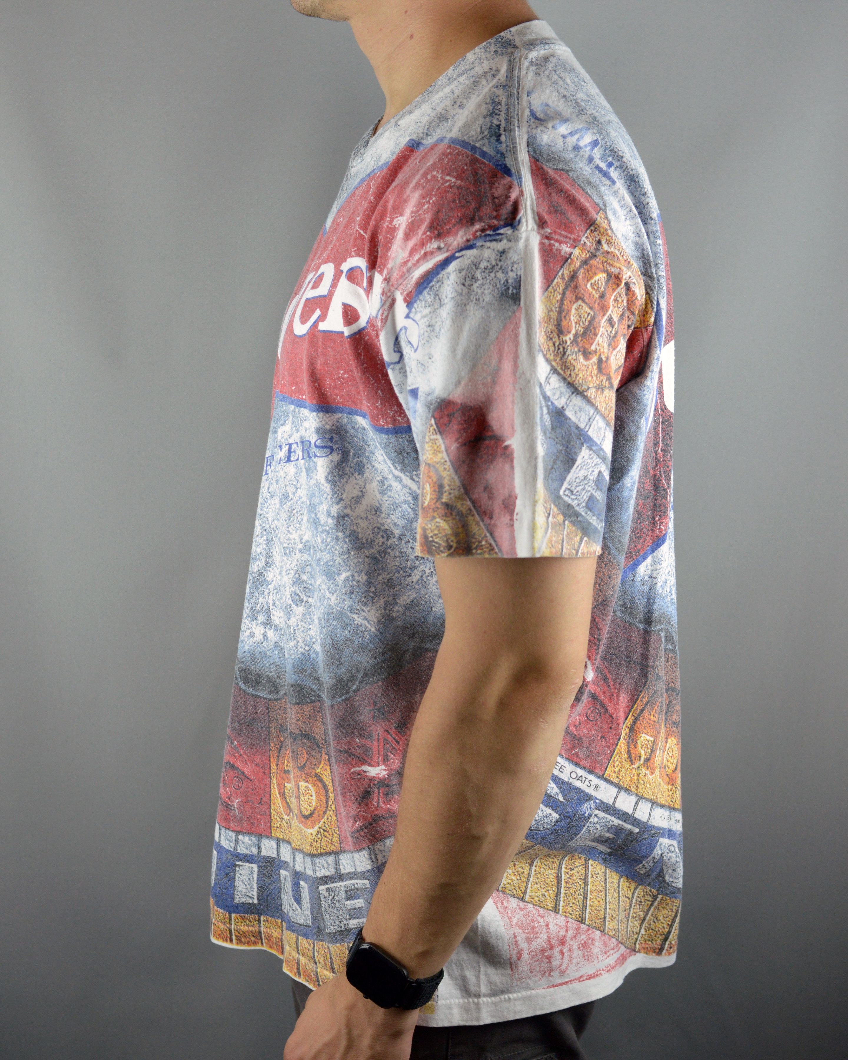 Anvil × Budweiser × Vintage Vintage Budweiser allover print 1993 t shirt Size US XL / EU 56 / 4 - 4 Thumbnail