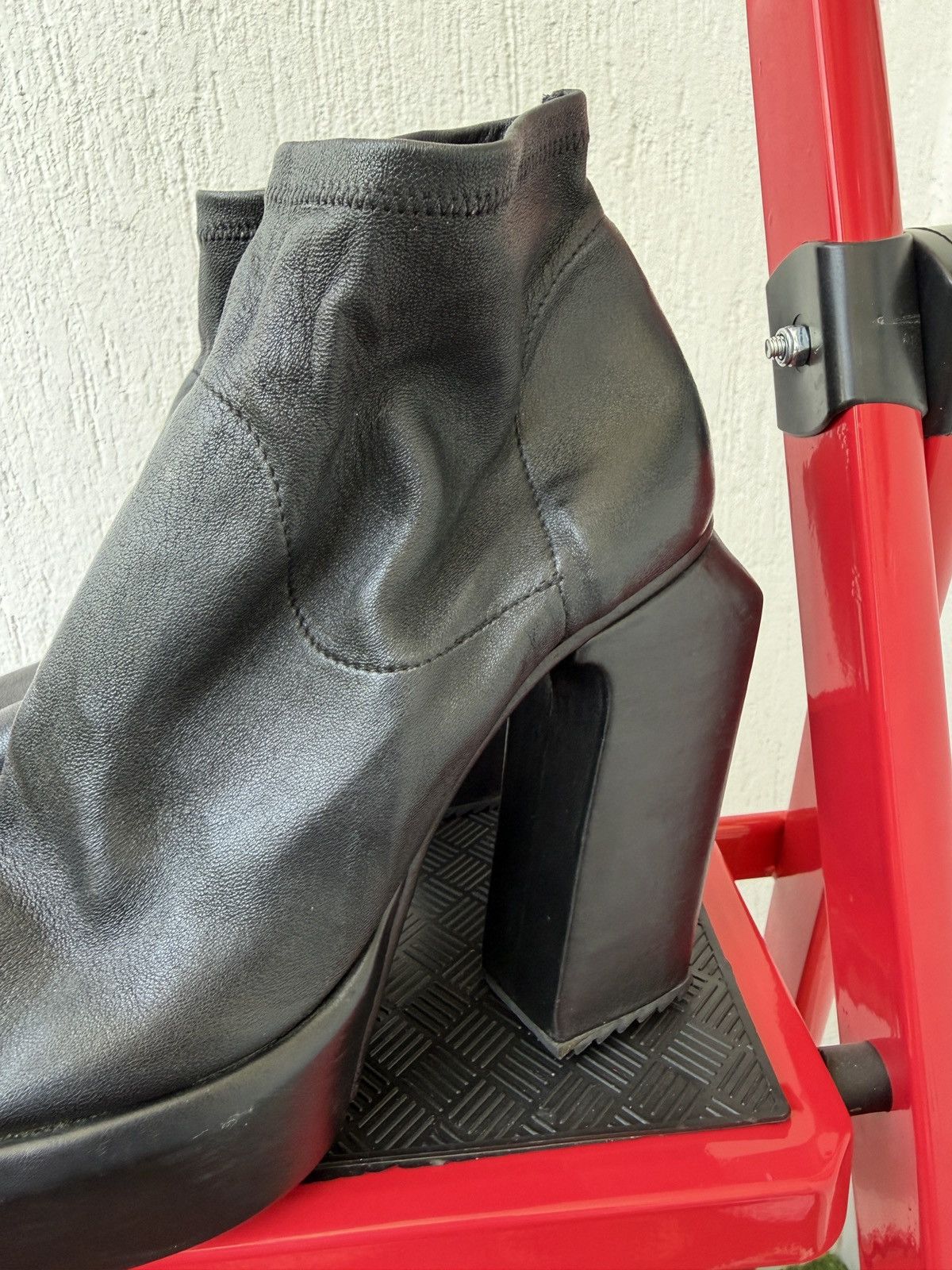 Cinzia Araia 🕷️❤️Peep toe platform boots like rick owens or ann D Size US 8 / IT 38 - 5 Thumbnail