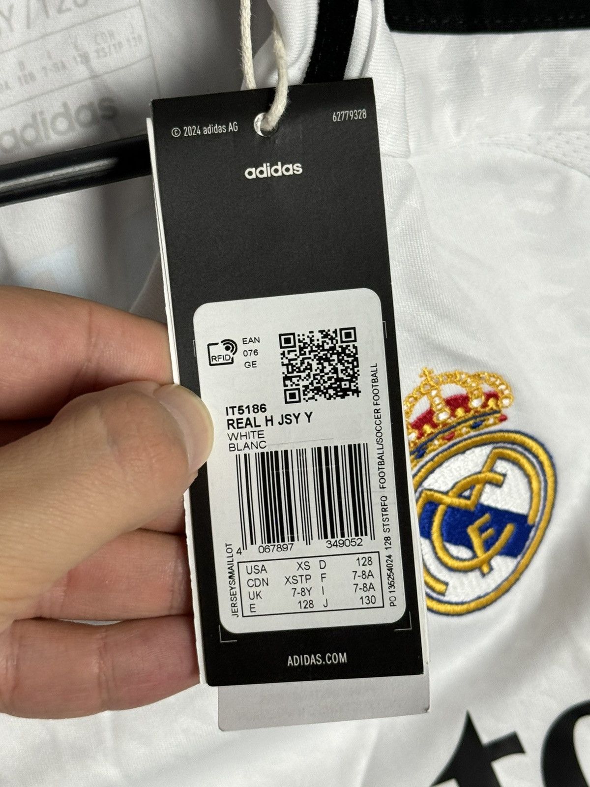 Adidas KIDS Real Madrid 24/25 Home Mbappe Football Jersey T-Shirt Size US XS / EU 42 / 0 - 12 Thumbnail