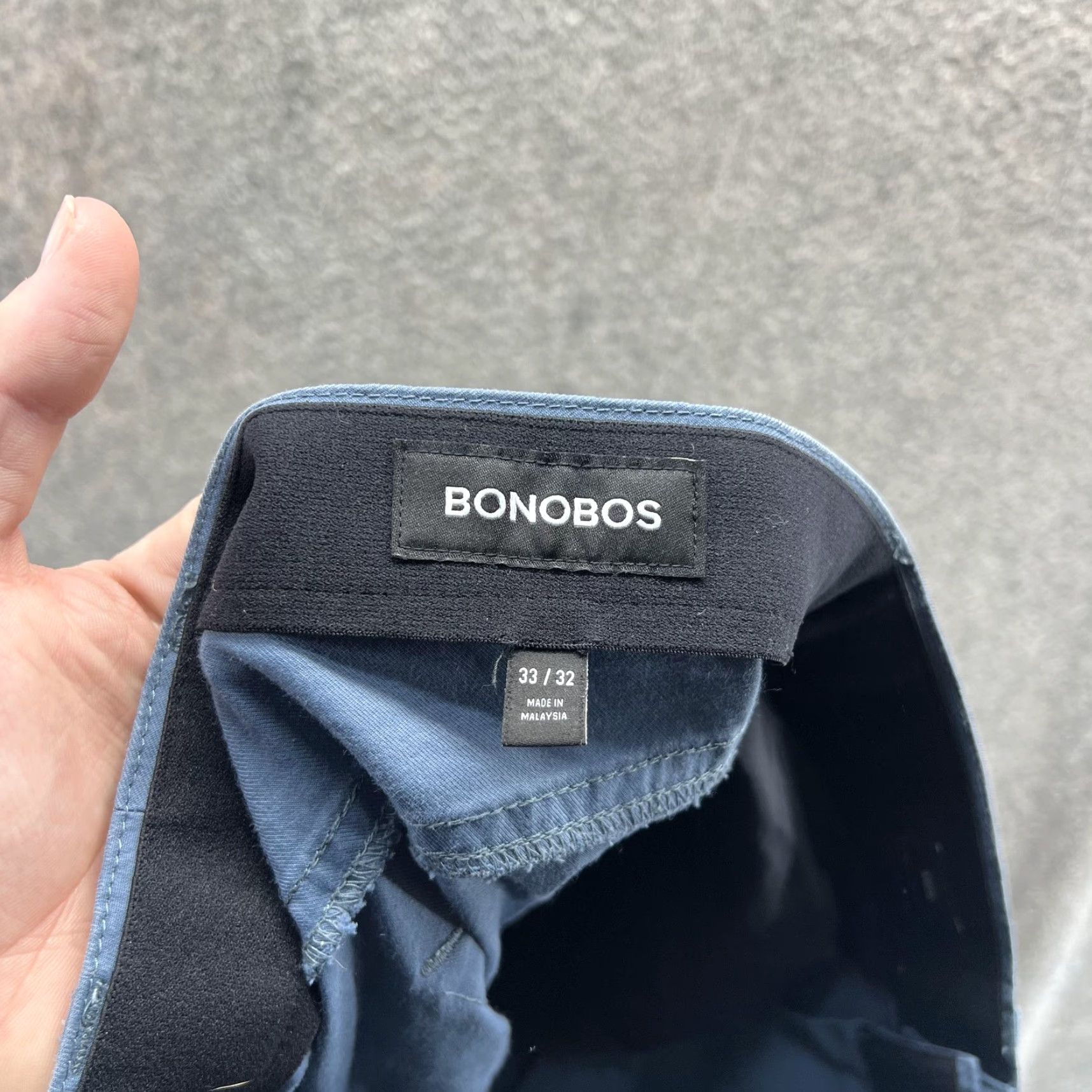Bonobos Bonobos Pants Mens 33x32 Blue Athletic Fit 3XDRY Tech Chino Stretch Casual Size US 33 - 3 Thumbnail