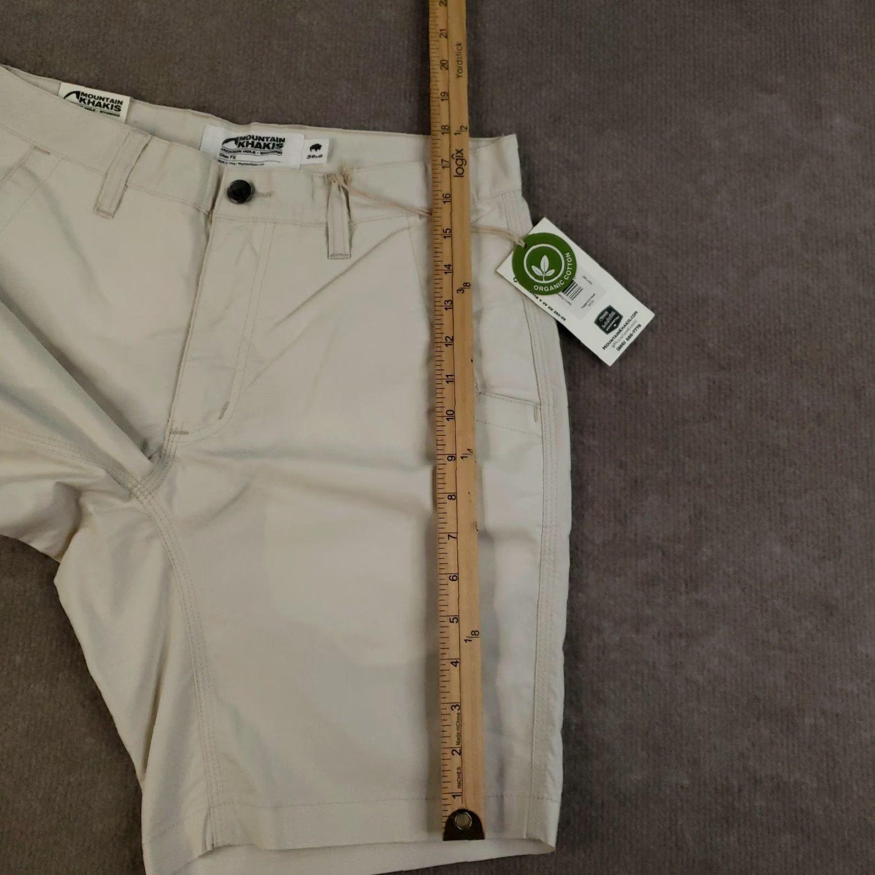 Mountain Khakis VINTAGE Mountain Khakis Shorts Mens Size 30 Beige Stretch Poplin Slim Fit Lightweight Size US 30 / EU 46 - 4 Thumbnail