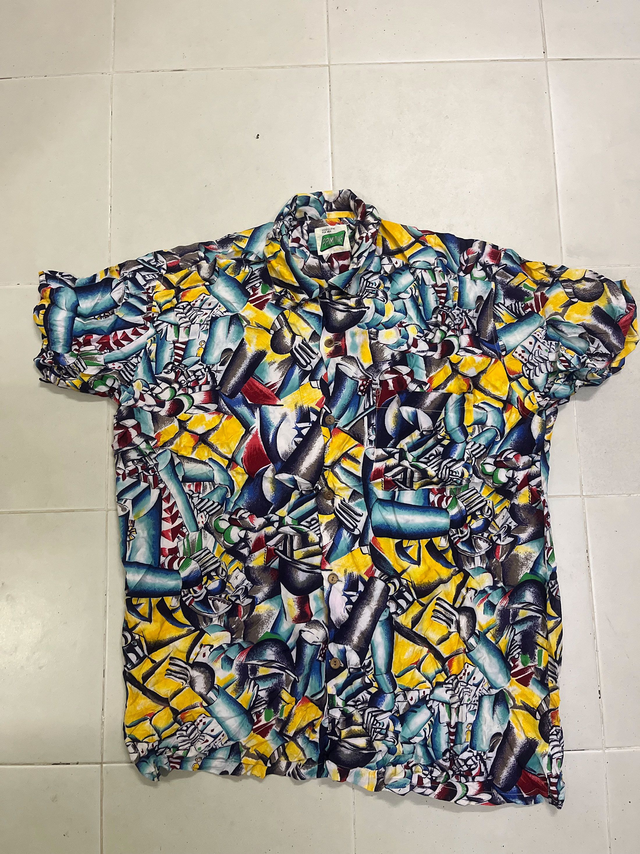 Japanese Brand Primitive Japan Full Printed Art Hawaiian Hawaii Size US XL / EU 56 / 4 - 1 Thumbnail
