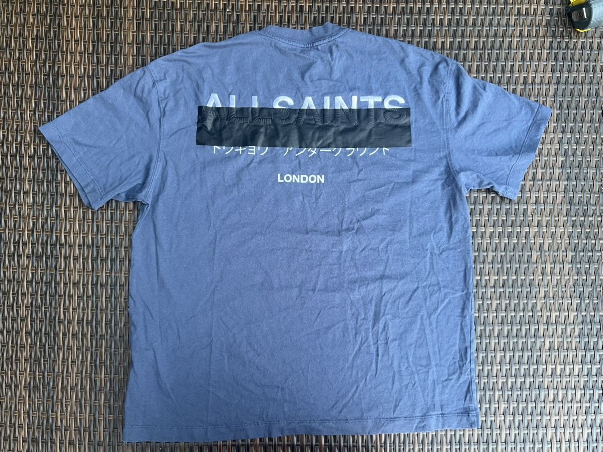 Allsaints REDACT OVERSIZED EMBROIDERED LOGO T-SHIRT Size US M / EU 48-50 / 2 - 4 Thumbnail
