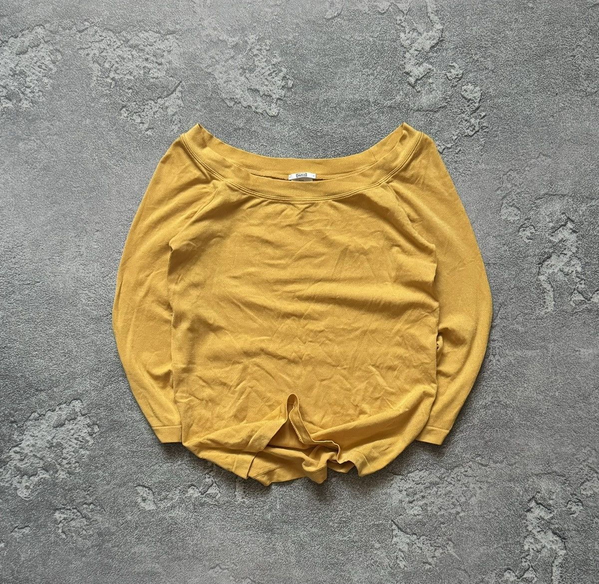 Designer × Wolford Wolford S yellow top long sleeve top tee T-shirt blouse tank Size S / US 4 / IT 40 - 1 Thumbnail