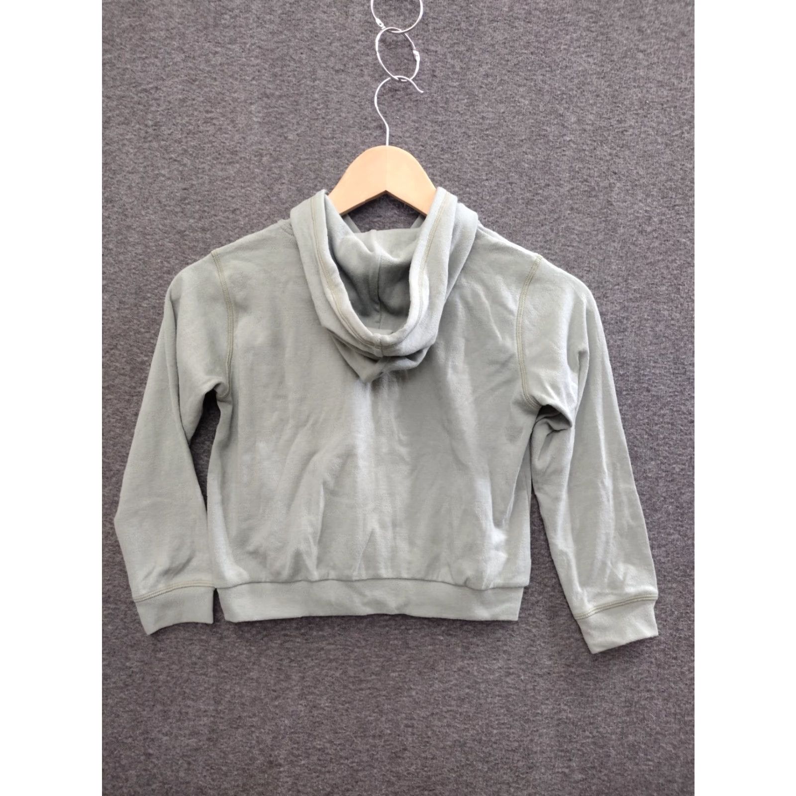 SKIMS SKIMS Logo Pointelle Zip Front Sweatshirt Hooded Jacket Green Size 7 Hoodie Adult Regular Cotton Spandex 80s 90s Size M / US 6-8 / IT 42-44 - 2 Thumbnail