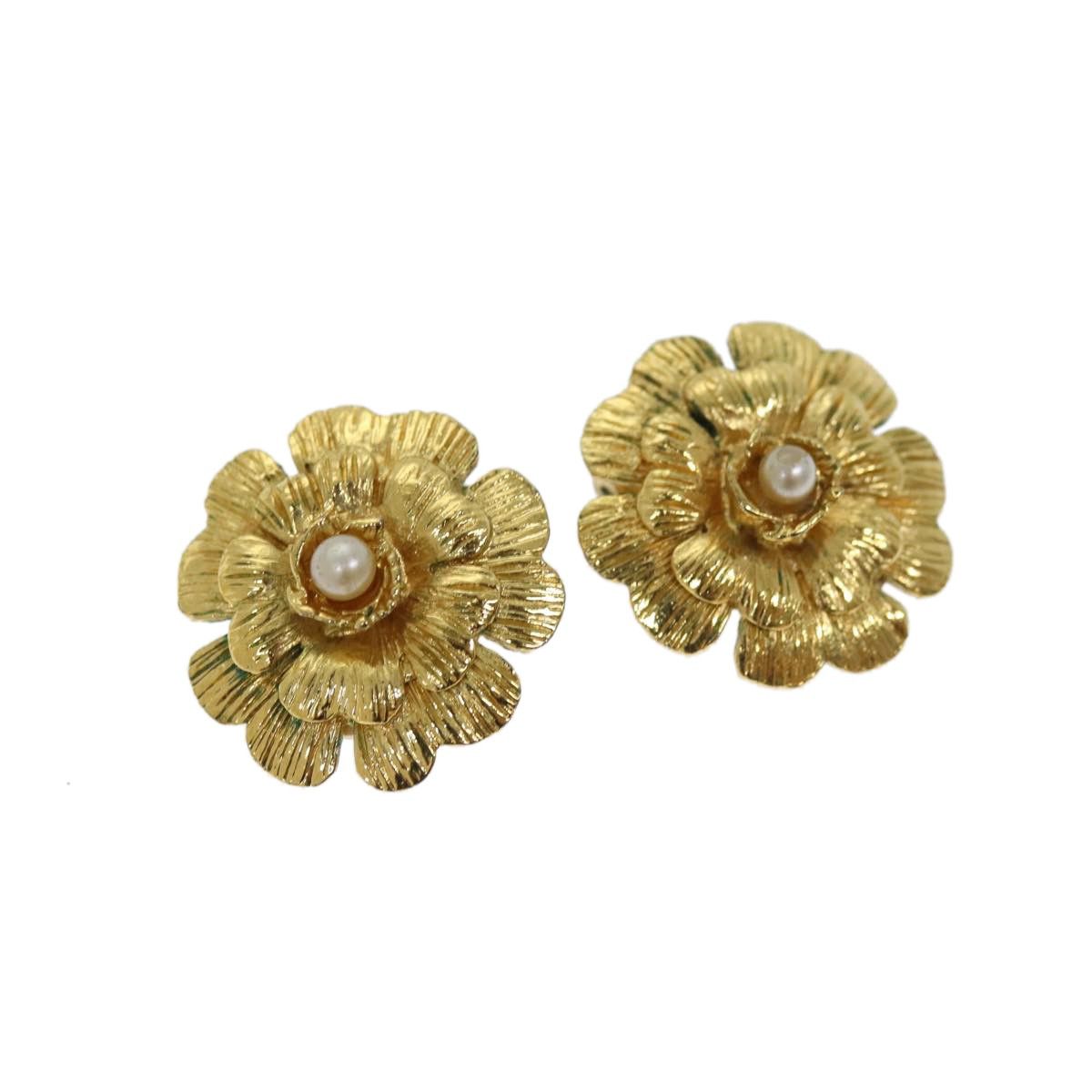 Chanel Chanel Vintage Camellia Clip-On Earrings Metal Size ONE SIZE - 1 Thumbnail