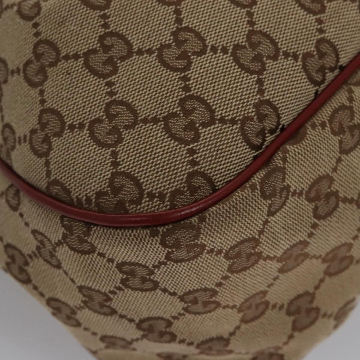 Gucci GUCCI GG Canvas Tote Bag Beige Gold Red Size ONE SIZE - 10 Thumbnail