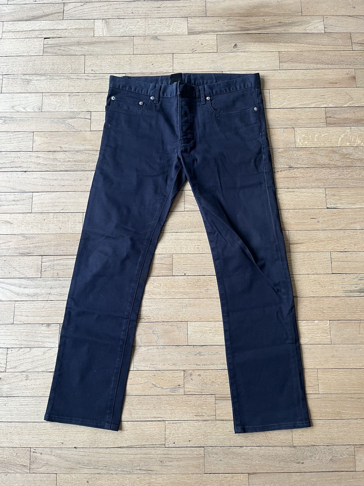 Christian Dior Monsieur × Dior Dior Homme Japan Dark Blue Twill Pants Size US 31 - 1 Thumbnail