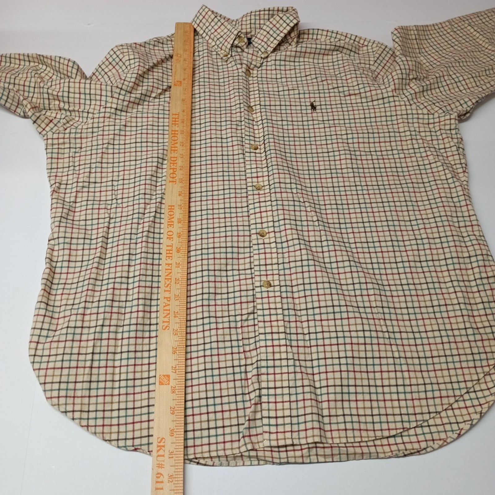 Ralph Lauren Ralph Lauren Shirt Men's Size 2XL Beige Multi Check Classic Size US XXL / EU 58 / 5 - 6 Thumbnail