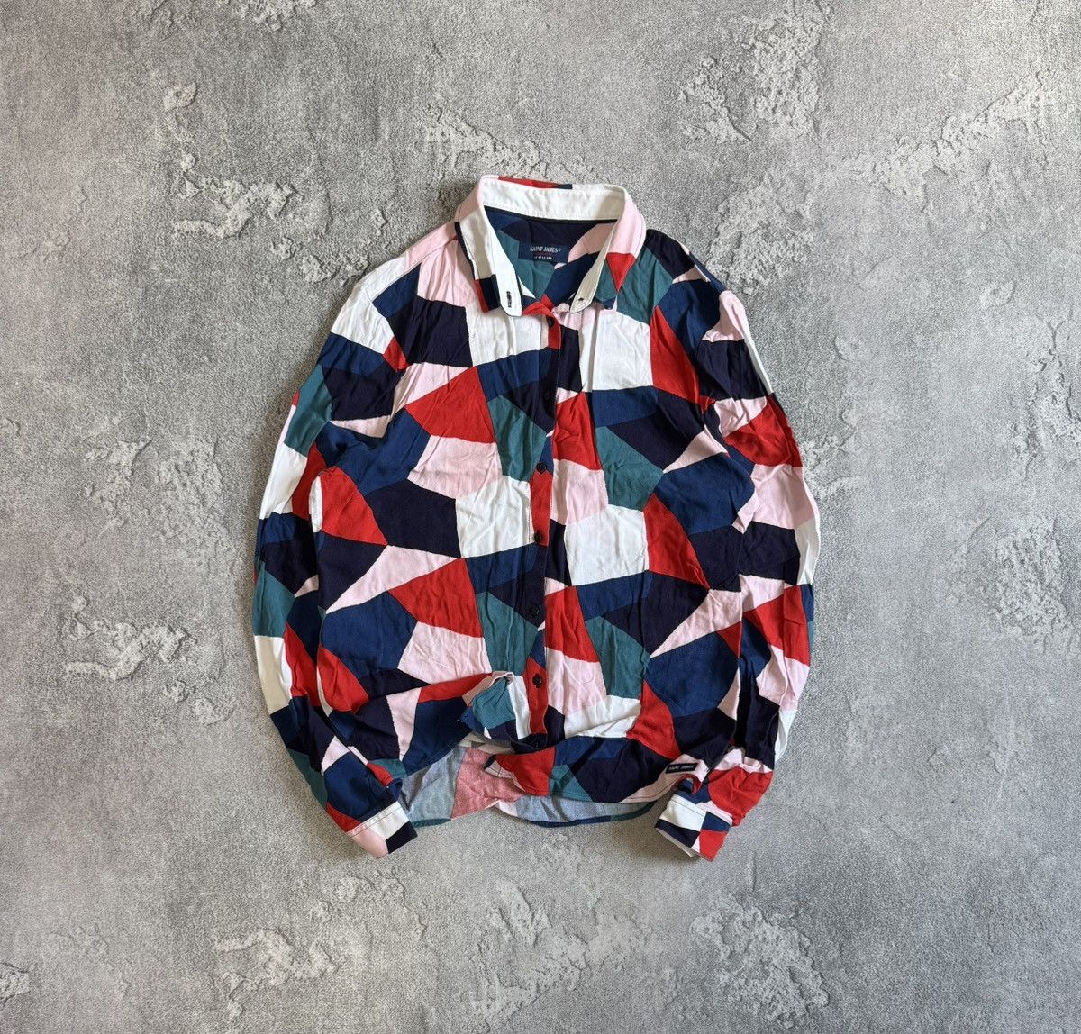 Saint James Saint James all printed multicolour button up shirt blouse Size M / US 6-8 / IT 42-44 - 1 Thumbnail