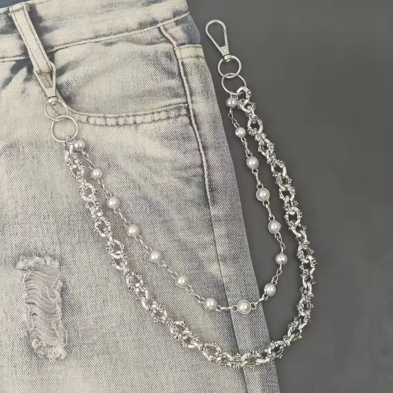 Japanese Brand × Vintage Fashionable Pearl Skull Pants Chain Size ONE SIZE - 2 Thumbnail