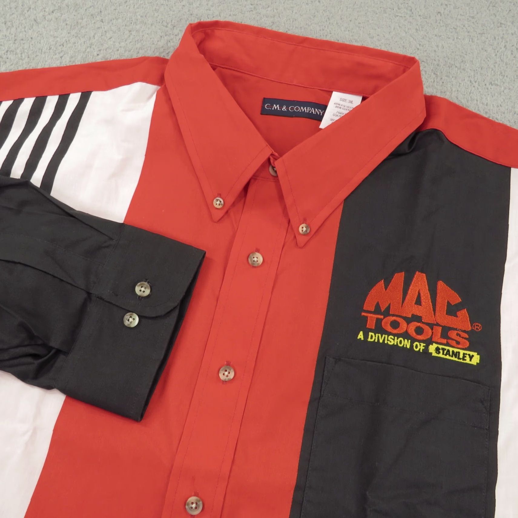 Vintage VINTAGE CM & Company Mac Tools Shirt Mens 3XL Red White Black Button-Down Casual Workwear USA 90s Boys Mens Size US XXL / EU 58 / 5 - 3 Thumbnail