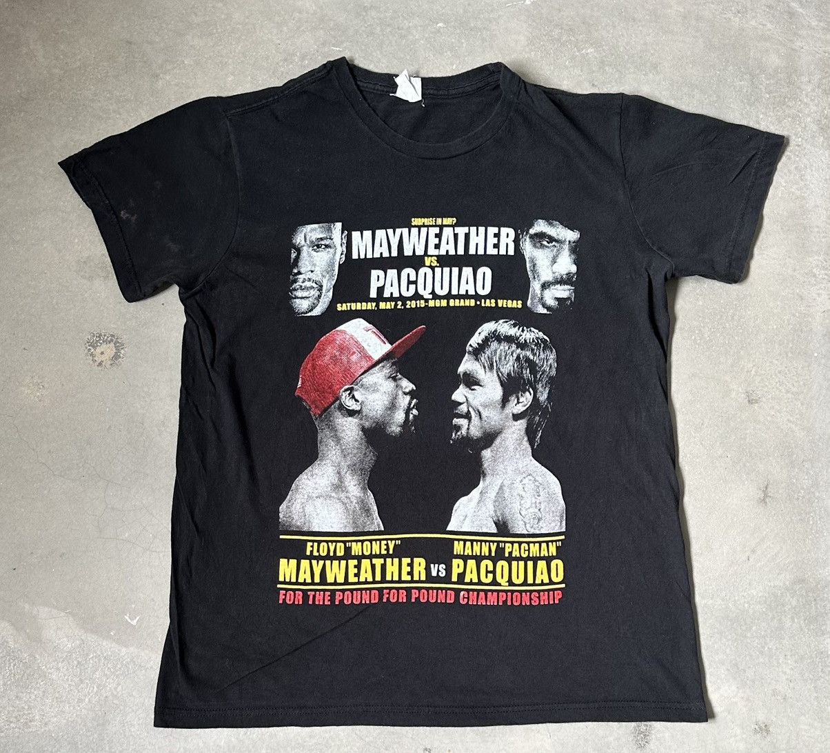 Vintage MAYWEATHER VS PACQUIAO BOXING TEE Size US L / EU 52-54 / 3 - 1 Thumbnail