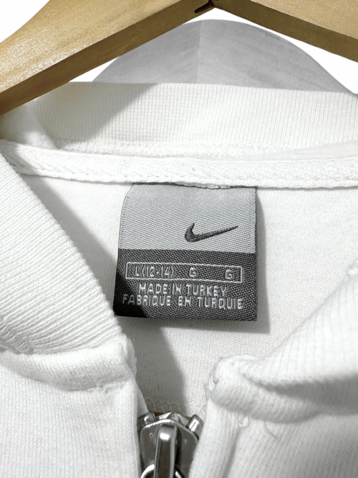 Nike × Vintage Vintage y2k Nike Full Zip Hoodie Size L / US 10 / IT 46 - 4 Thumbnail