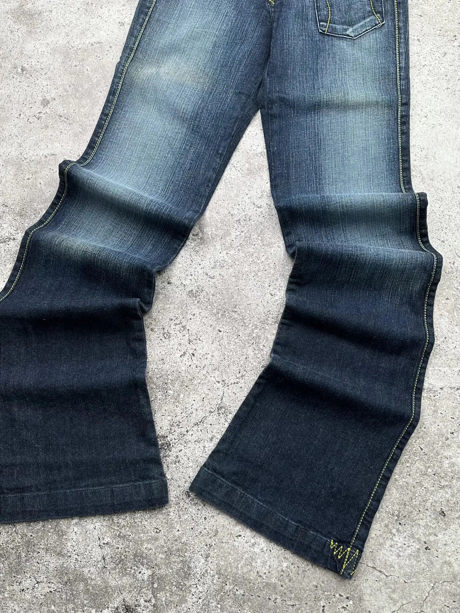 Japanese Brand Vintage Flare Jeans C563(V606) Size 25" / US 0 / IT 36 - 4 Thumbnail