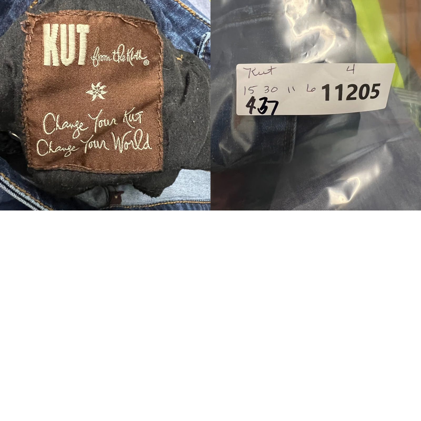 Vintage VINTAGE Kut From The Kloth Jeans Distressed Blue 30x30 Women 4 Bootcut 5-Pocket Denim Jeans Womens Classic Fit Size 27" / US 4 / IT 40 - 9 Thumbnail