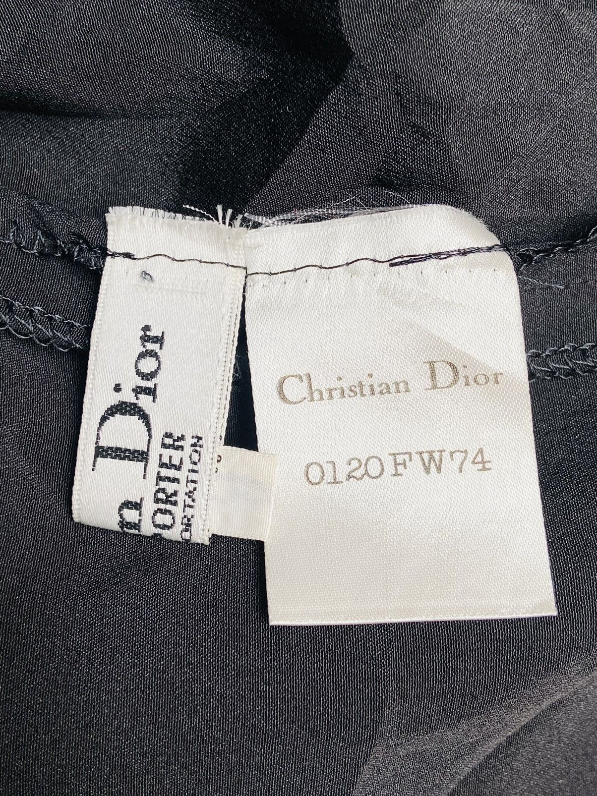 Christian Dior Monsieur CHRISTIAN DIOR Black Blouse Size M / US 6-8 / IT 42-44 - 5 Thumbnail