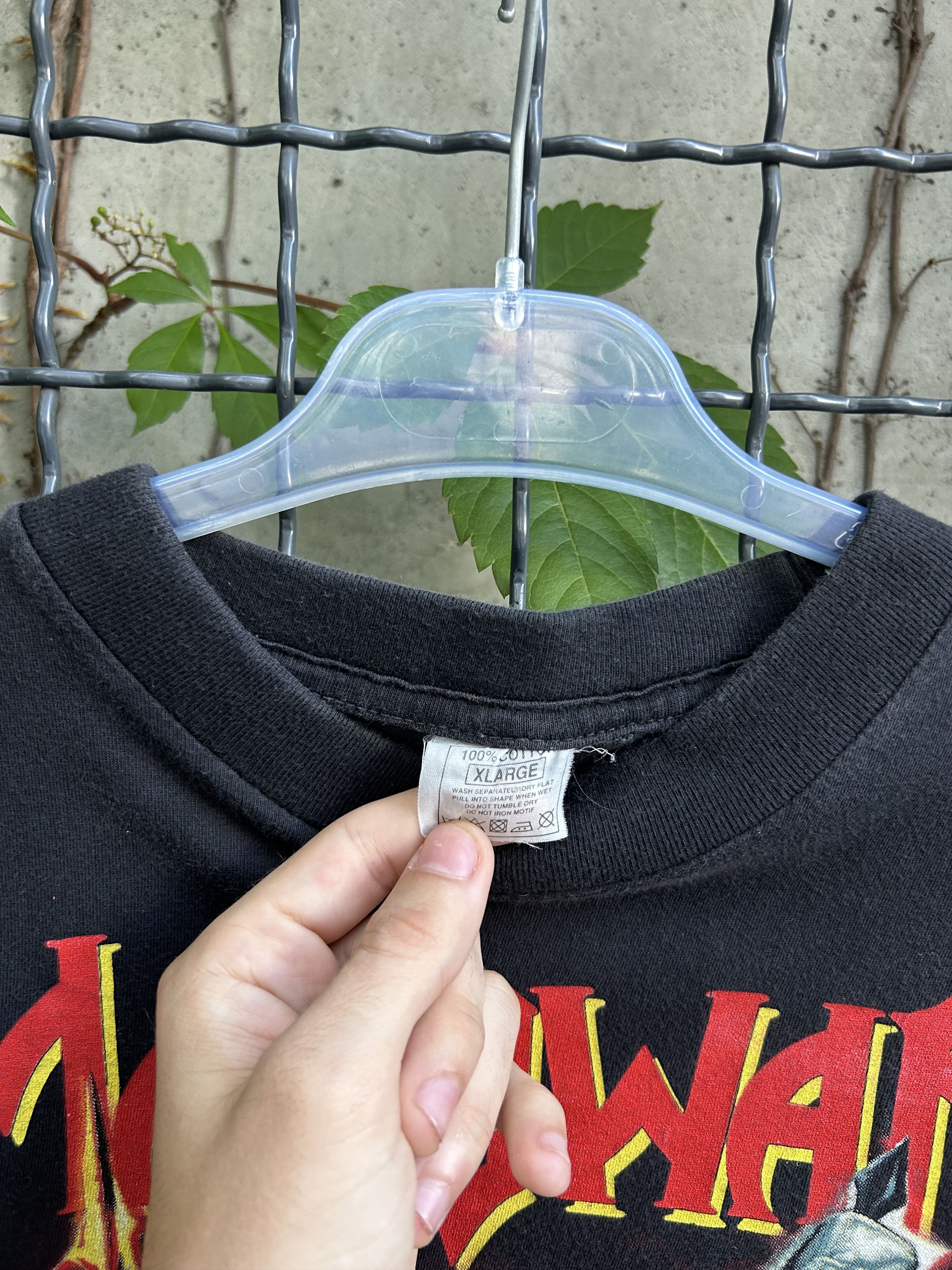 Band Tees Vintage 1994/1995 Manowar Rock Band 90s T-shirt Size US XL / EU 56 / 4 - 3 Thumbnail